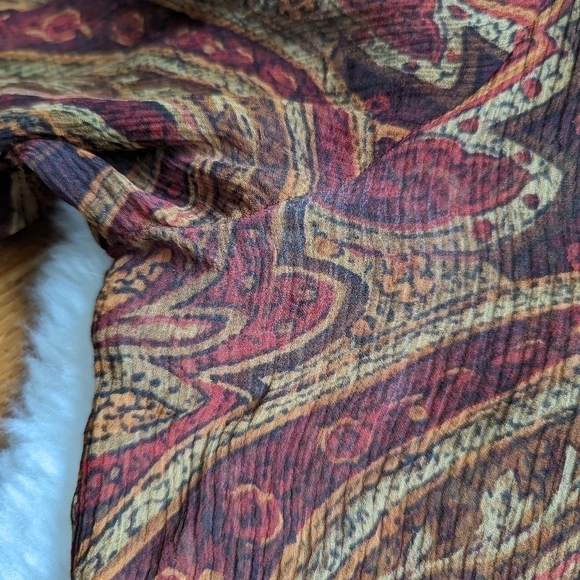 Vintage sheer silk button down blouse - Picture 5 of 14